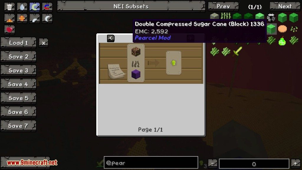 Pearcel Mod Crafting Recipes 4