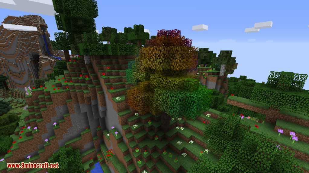 Rainbow Oak Trees Mod Screenshots 1