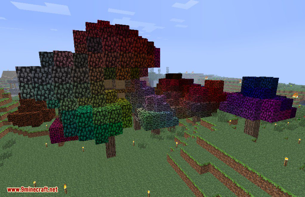 Rainbow Oak Trees Mod Screenshots 3