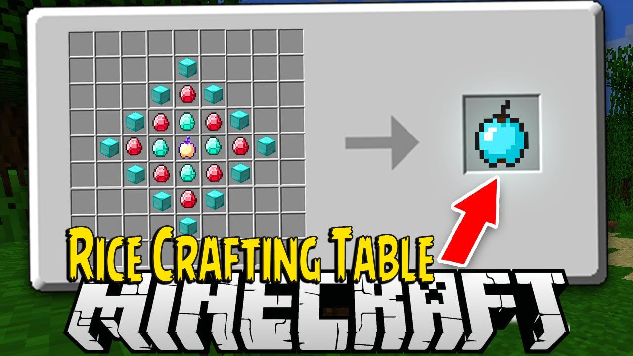 Rice Crafting Table Mod 277.2770.27 (Bigger Crafting Tables