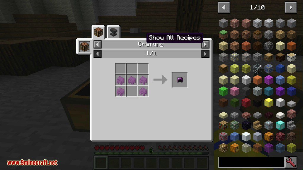 Shulker Armor Mod Crafting Recipes 1