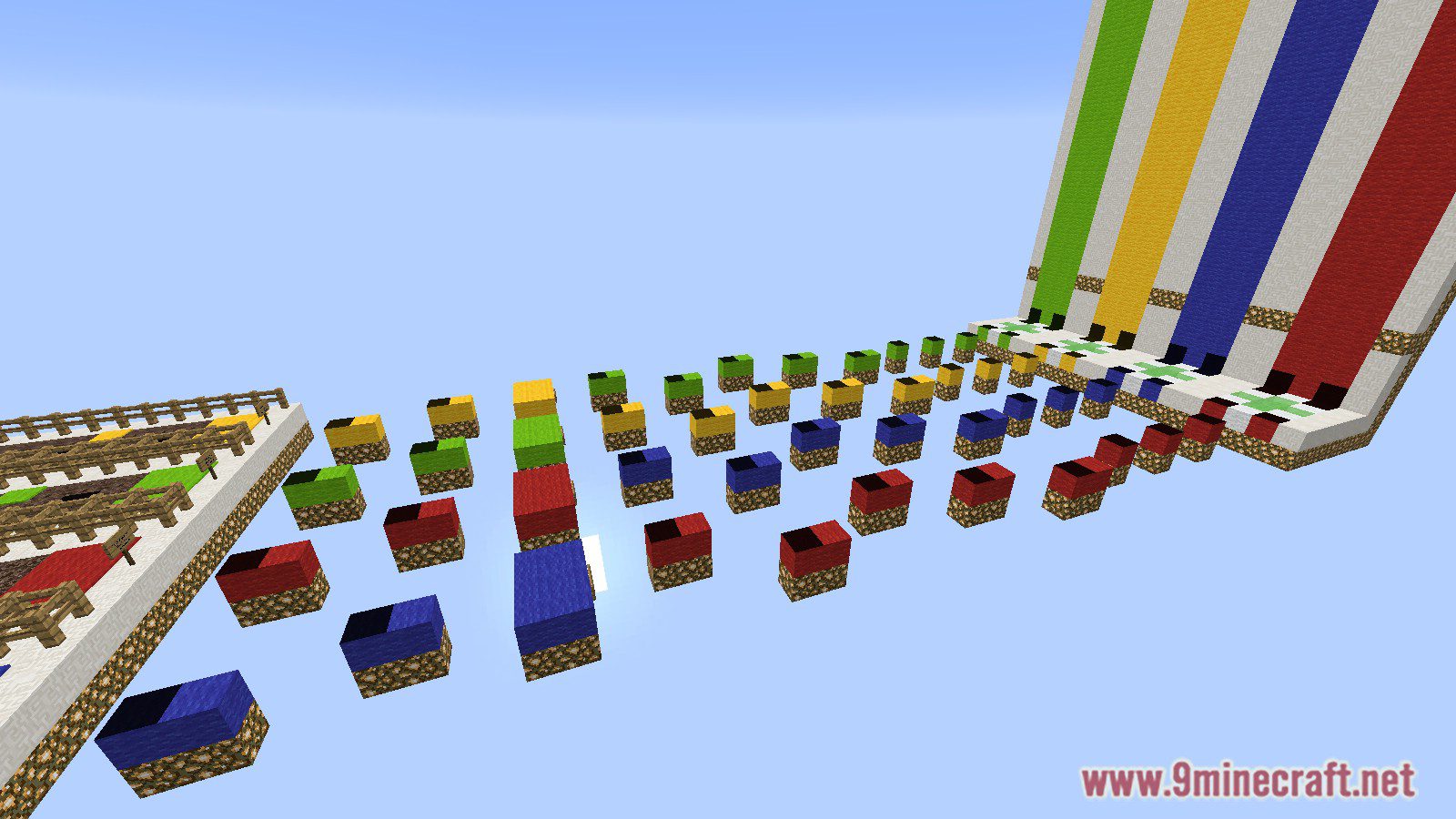 Lucky Blocks Race Map for MCPE 4.0 Free Download