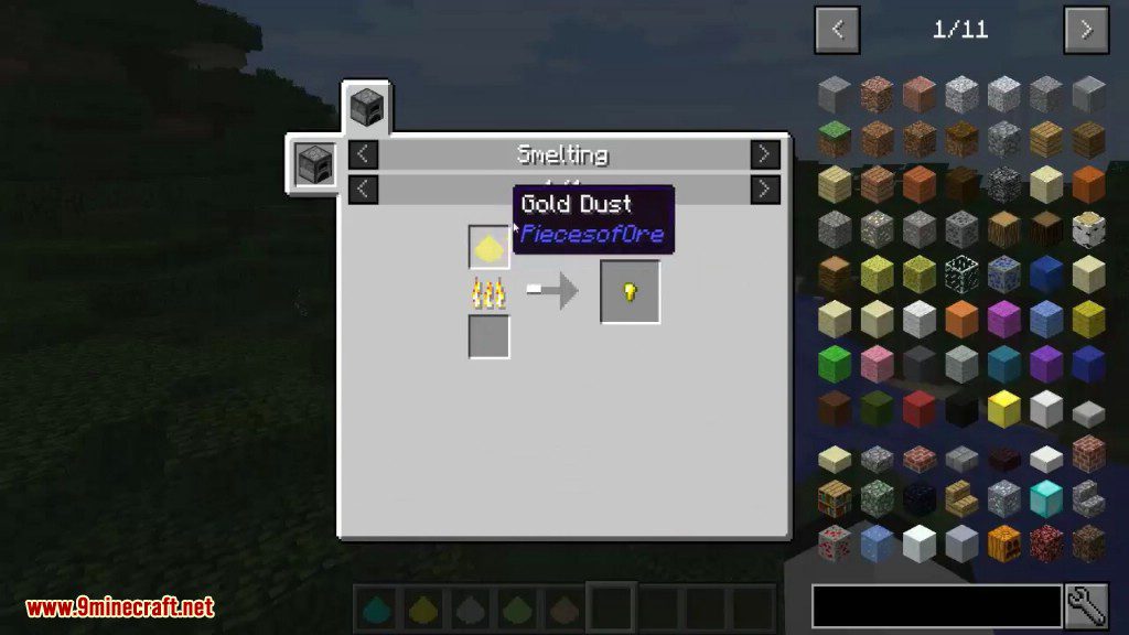 Pieces of Ore Mod Crafting Recipes 3