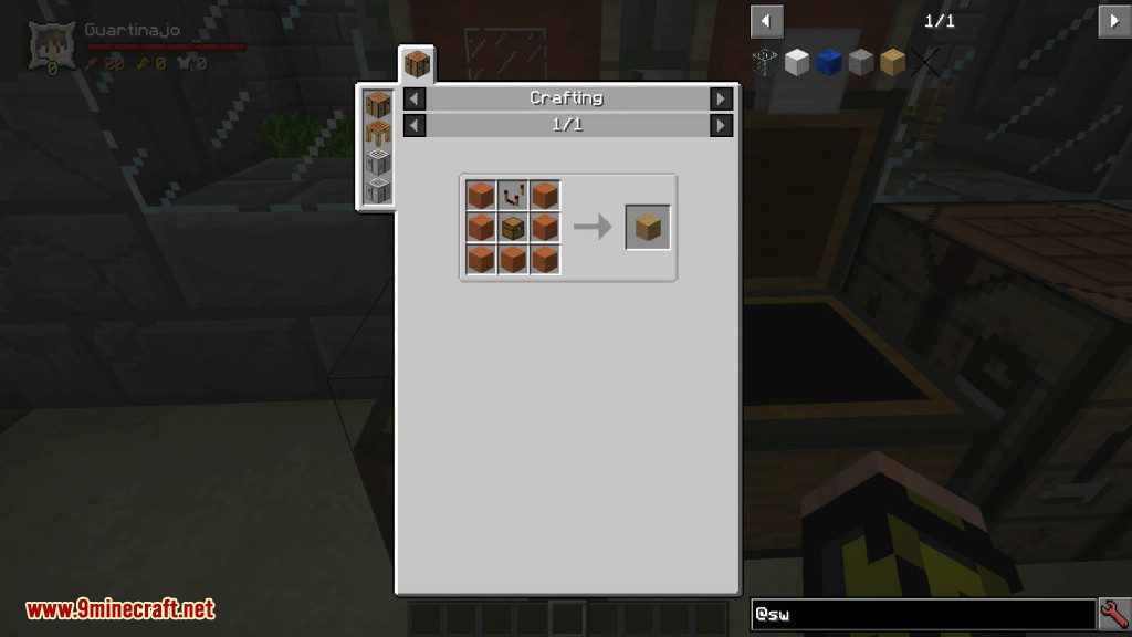 Gear Swapper Mod Crafting Recipes 2