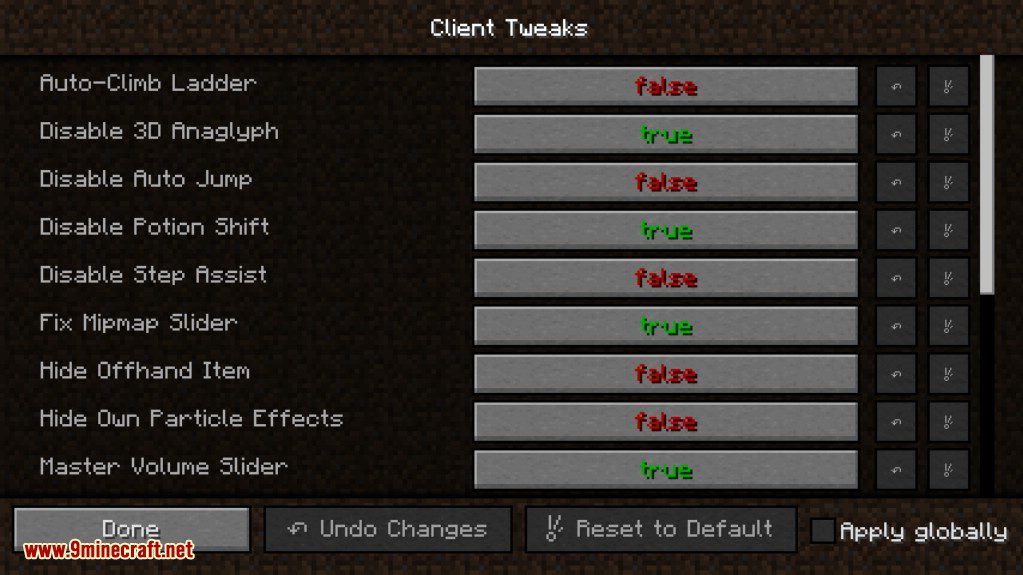 Client Tweaks Mod Screenshots 2