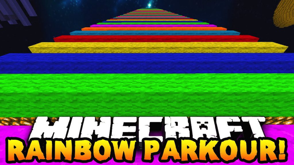 Easiest Rainbow Parkour Map Thumbnail