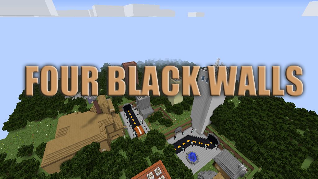 Four Black Walls Map Thumbnail