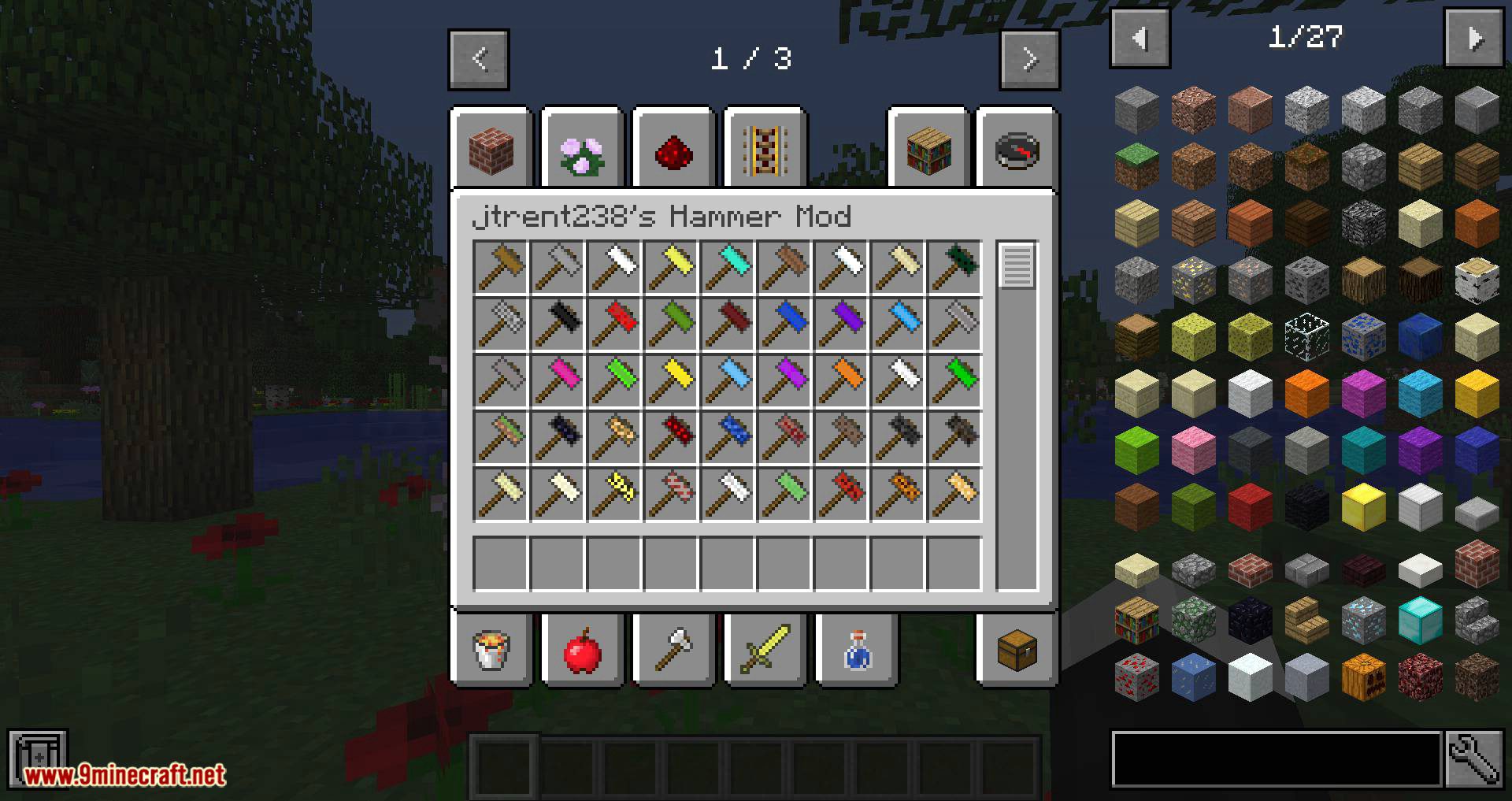 Hammer Mod for minecraft 01