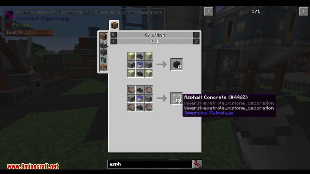 Immersive Petroleum Mod Crafting Recipes 1