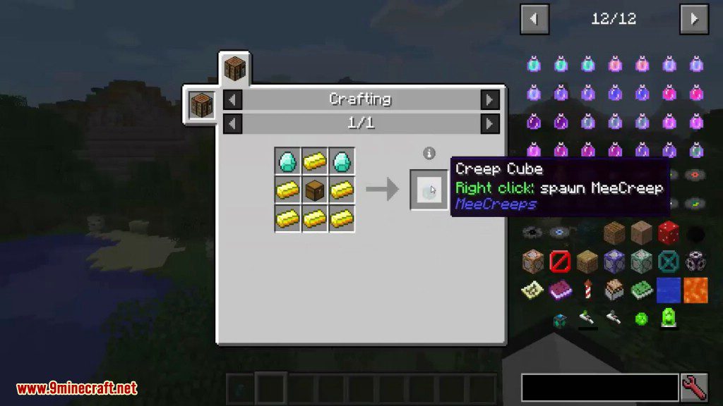 MeeCreeps Mod Crafting Recipes 1