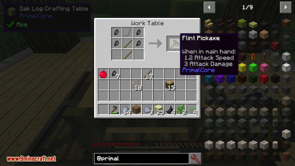 PrimalCore Mod Crafting Recipes 1