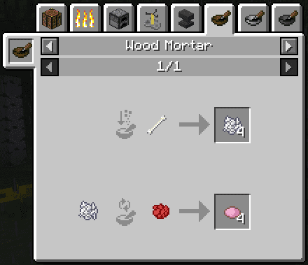 Advanced Mortars Mod Crafting Recipes 2