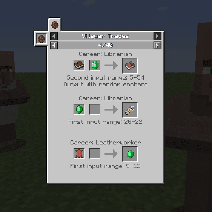 JEI Villagers Mod Screenshots 1