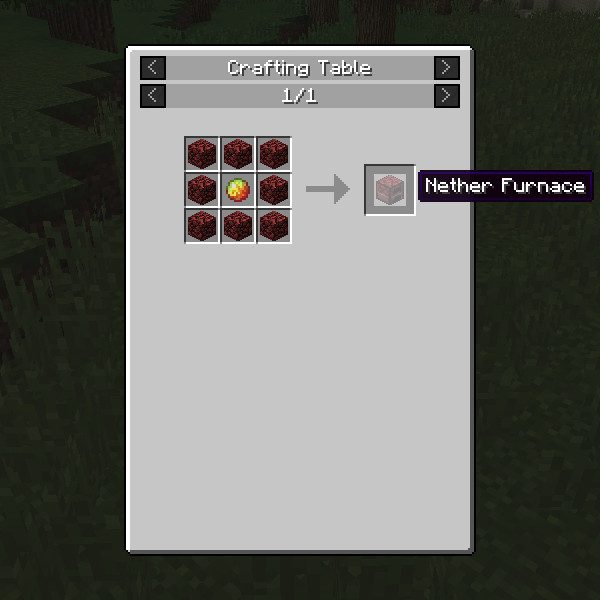 Nether Core Mod Crafting Recipes 1