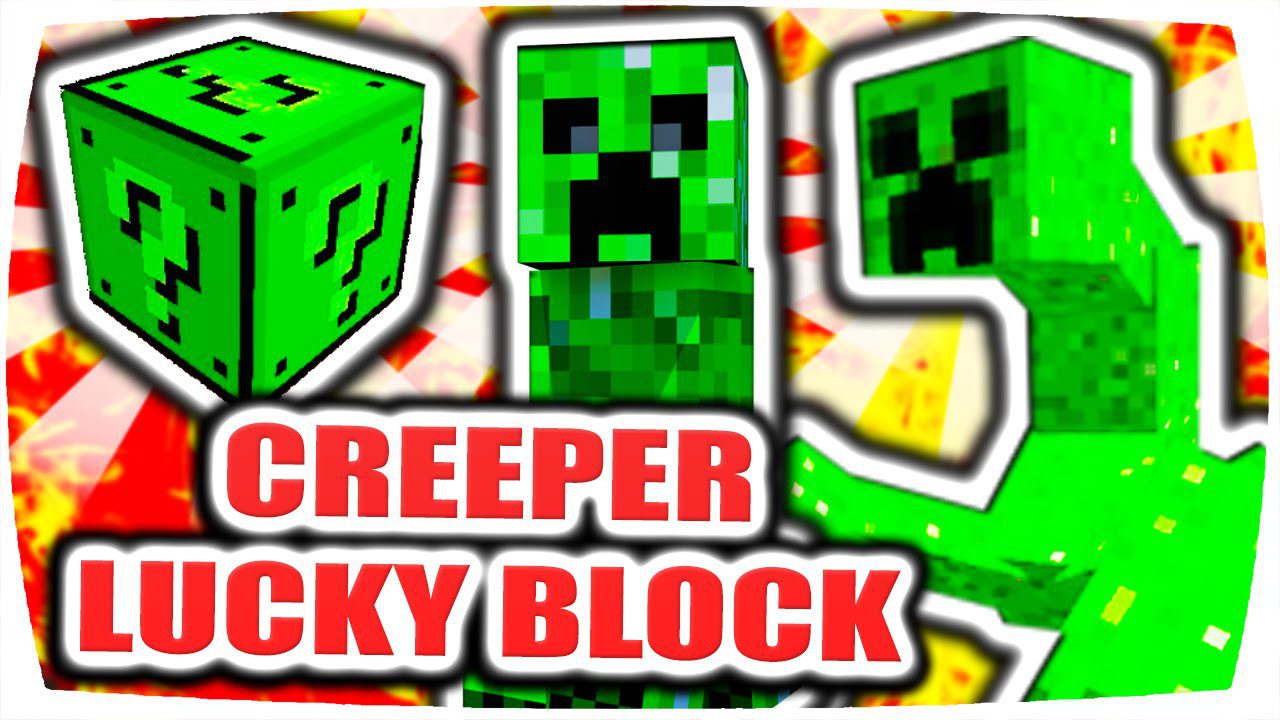 Creeper Lucky Block Mod
