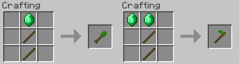 Emerald Tools Mod Crafting Recipes 2