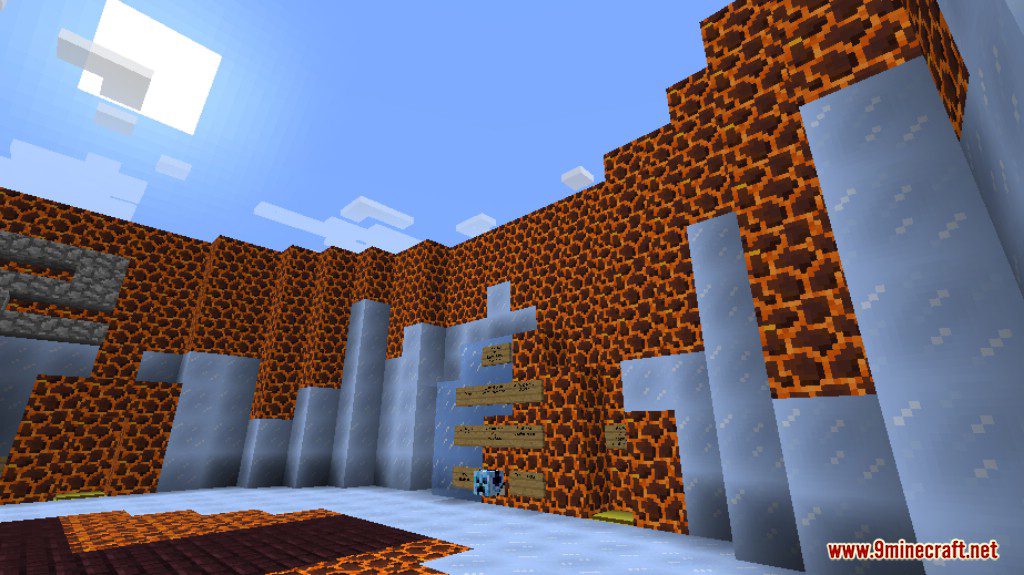 Lava and Ice Parkour Map Screenshots 5