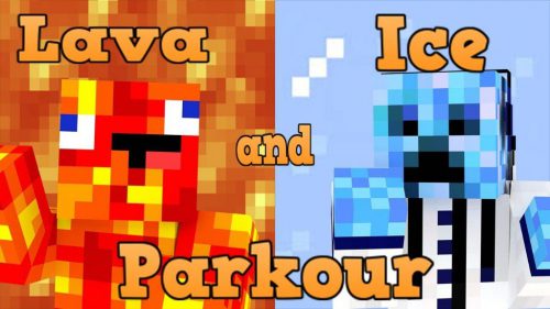 Lava and Ice Parkour Map Thumbnail
