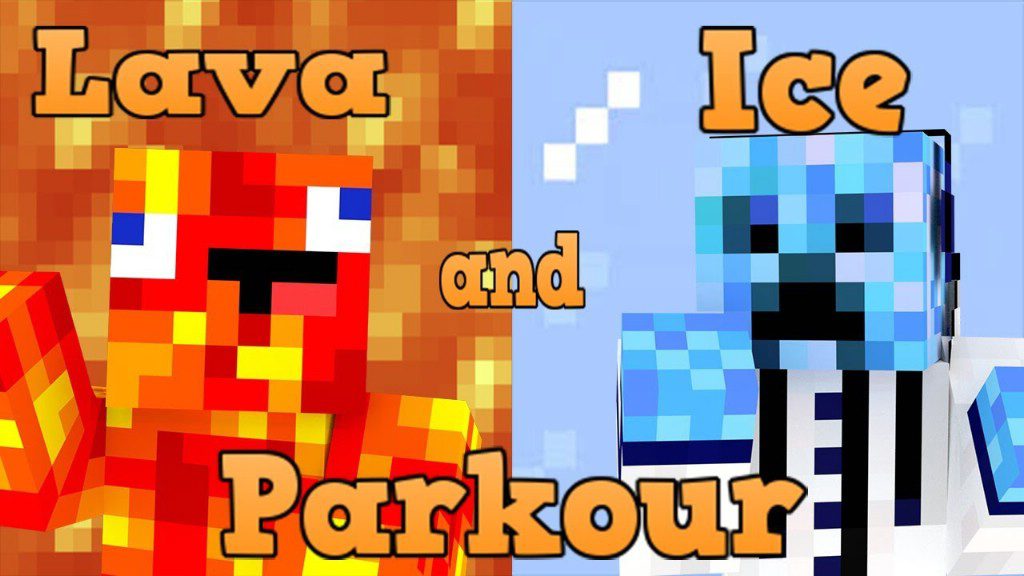 Lava and Ice Parkour Map Thumbnail