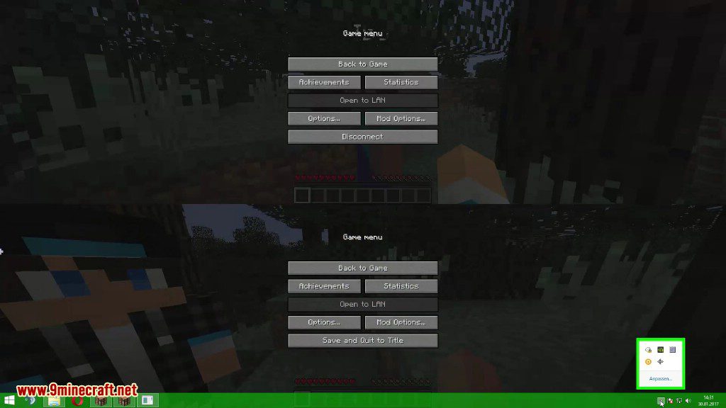 Minecraft Multiplayer Split screen  Tela dividida no PC JAVA com Joystick  