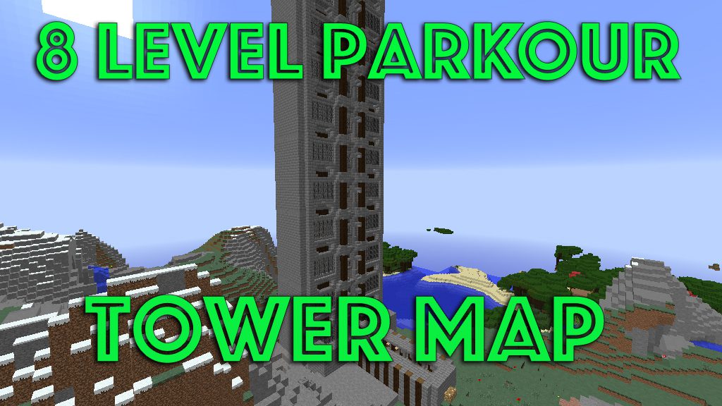 8 Level Parkour Tower Map Thumbnail
