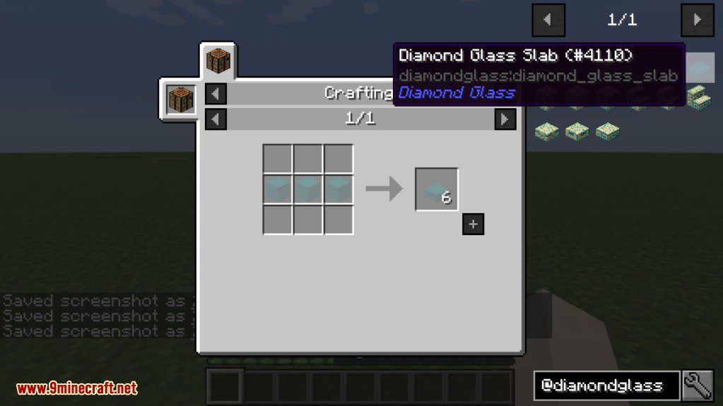 Diamond Glass Mod Crafting Recipes 11