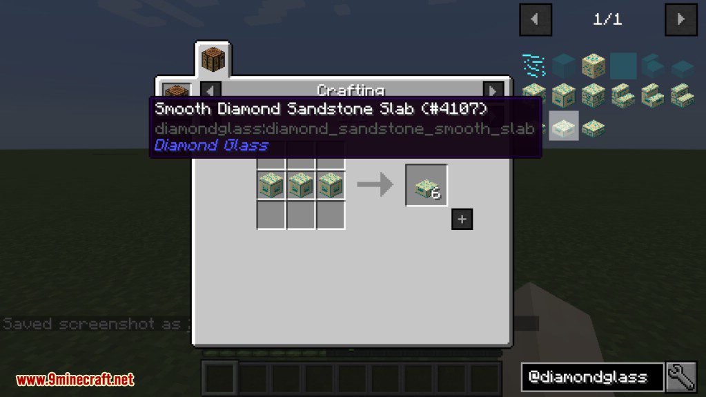 Diamond Glass Mod Crafting Recipes 3