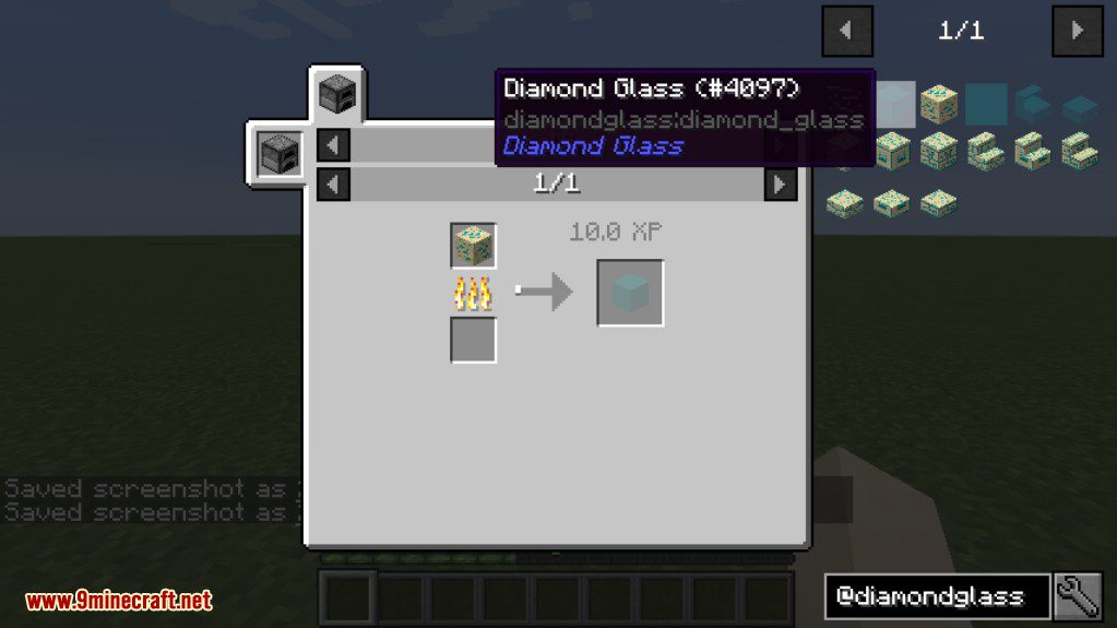 Diamond Glass Mod Crafting Recipes 9