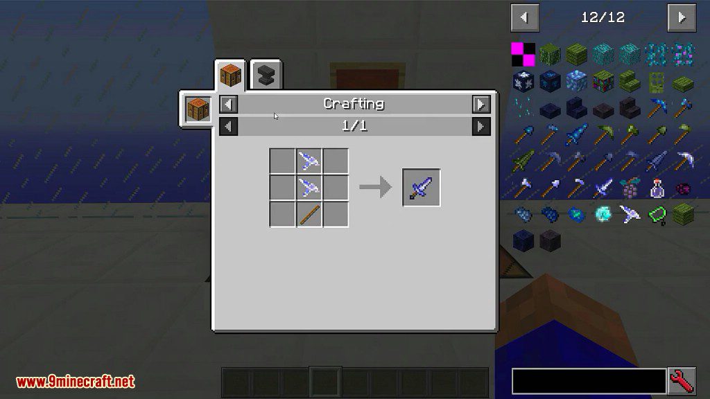 Glacidus Mod Crafting Recipes 1