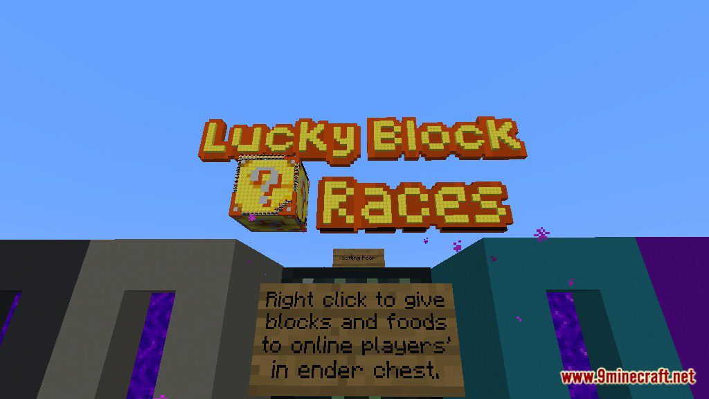 Lucky Block Race Map 1.12.2, 1.11.2 for Minecraft 