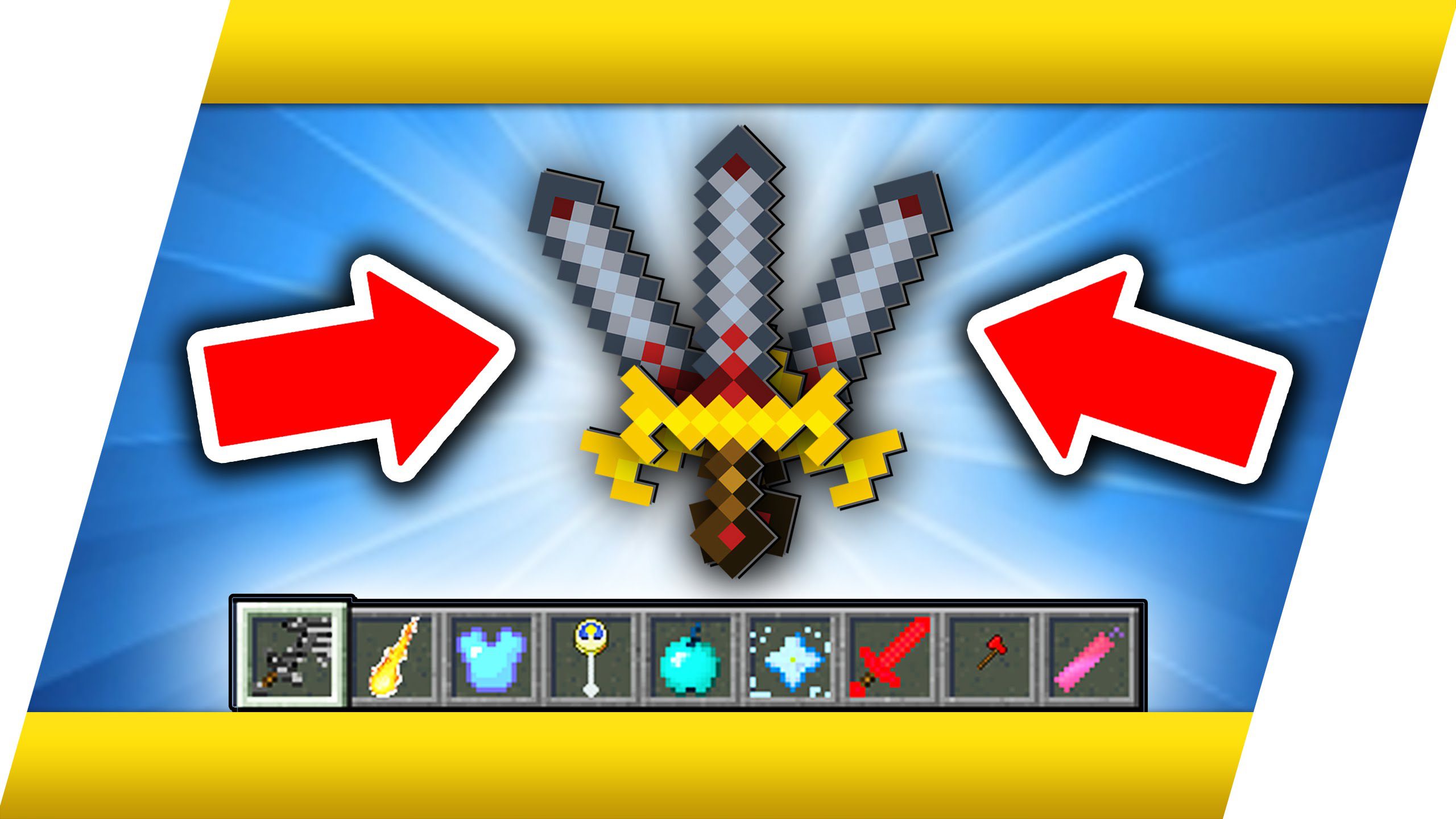 Minecraft GOD SWORDS MOD!  OVERPOWERED MINECRAFT SWORDS WITH