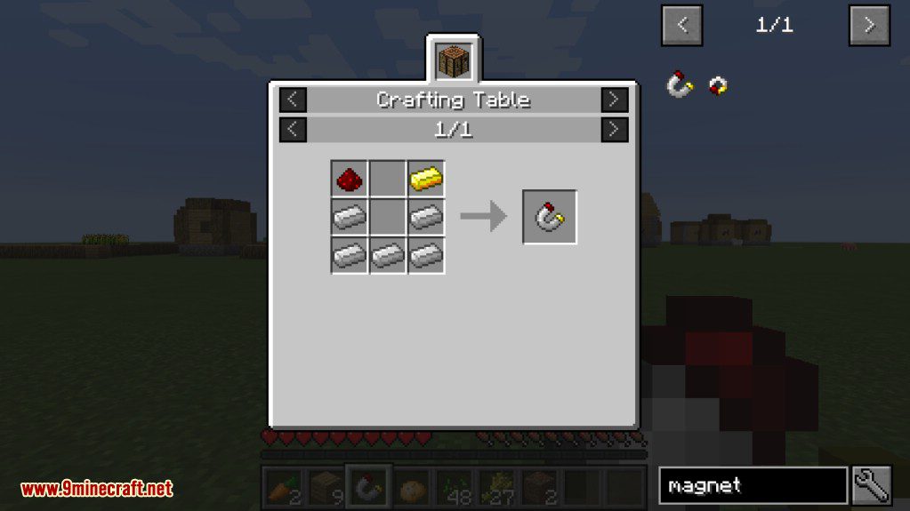 Simple Magnet Mod Crafting Recipes 1