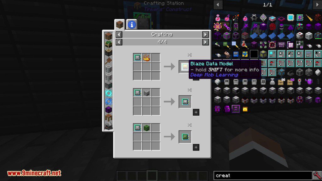 Deep Mob Learning Mod Crafting Recipes 2