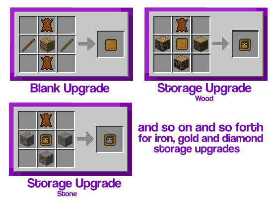 Improved Backpacks Mod Crafting Recipes 2