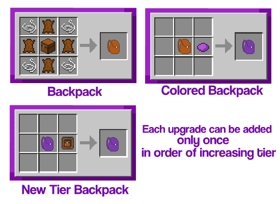 Improved Backpacks Mod 1 16 5 1 12 2 Backpack Upgrades 9minecraft Net