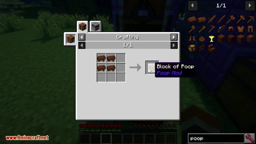 Just Poop Mod Crafting Recipes 11