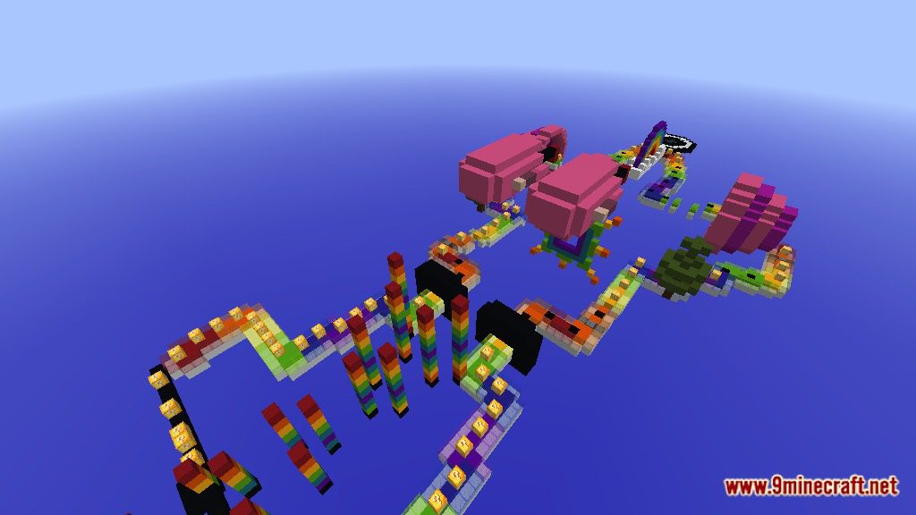 Rainbow World Lucky Block Race Map Screenshots 1