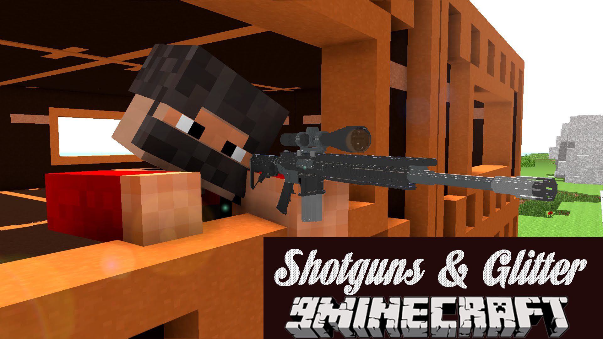 Shotguns & Glitter Mod 1.12.2 adds 6 types of guns with weird and w...