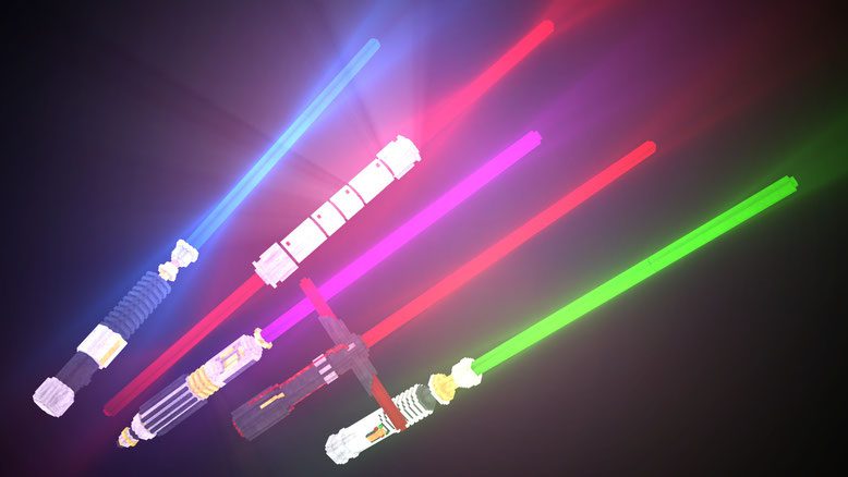 Glowing 3D Lightsabers Resource Pack