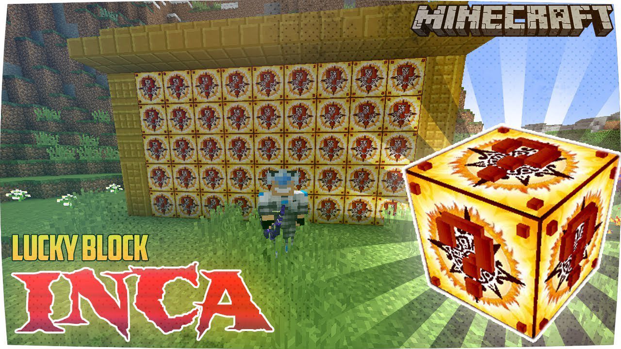 Inca Lucky Block Mod 1.8.9 (Super Soda, Lucky Statues) 