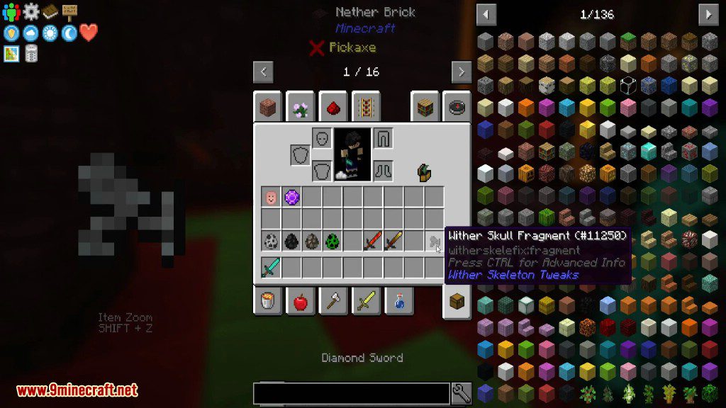 Wither Skeleton Tweaks Mod 1 18 1 1 16 5 Update Several Attributes 9minecraft Net