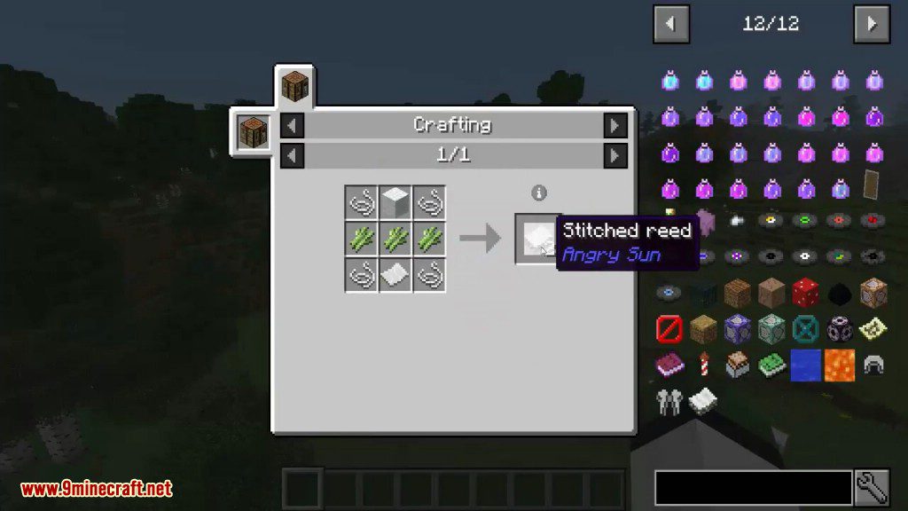 AngrySun Mod Crafting Recipes 1