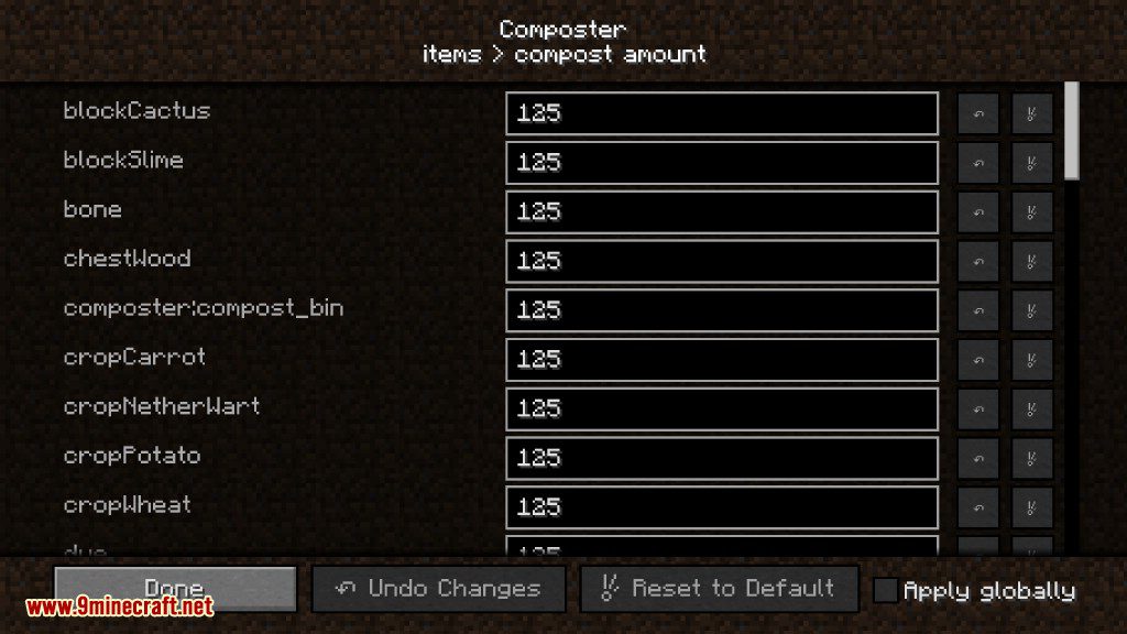 Composter Mod Configs 3