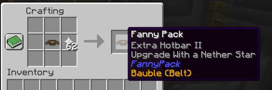 FannyPack Mod Crafting Recipes 2