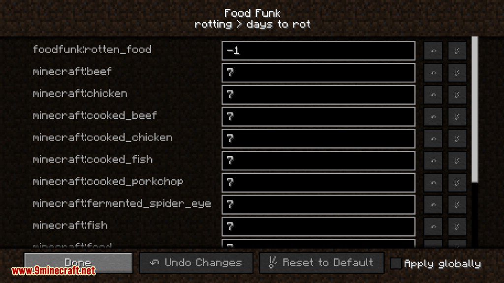 Food Funk Mod Configs 5