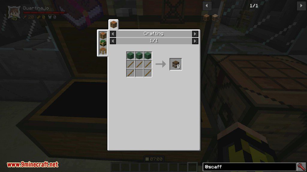 Not Enough Scaffold Mod Crafting Recipes 1