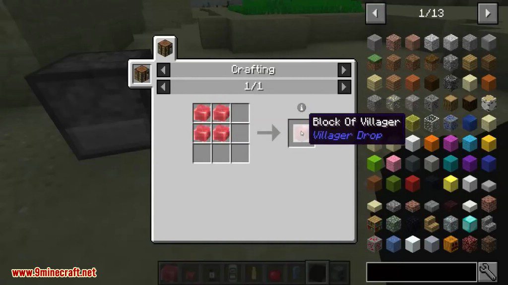 Villager Drop Mod Crafting Recipes 1