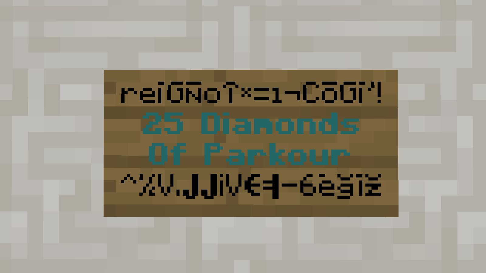 25 Diamonds of Parkour Map Thumbnail