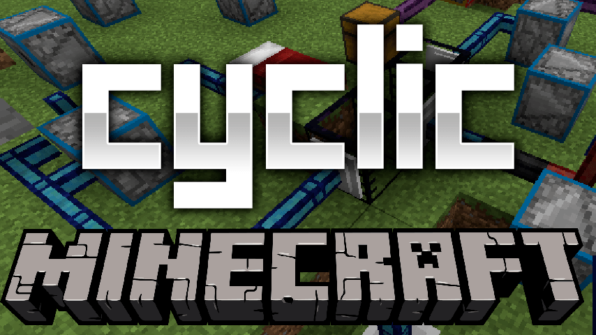 Cyclic mod for minecraft logo