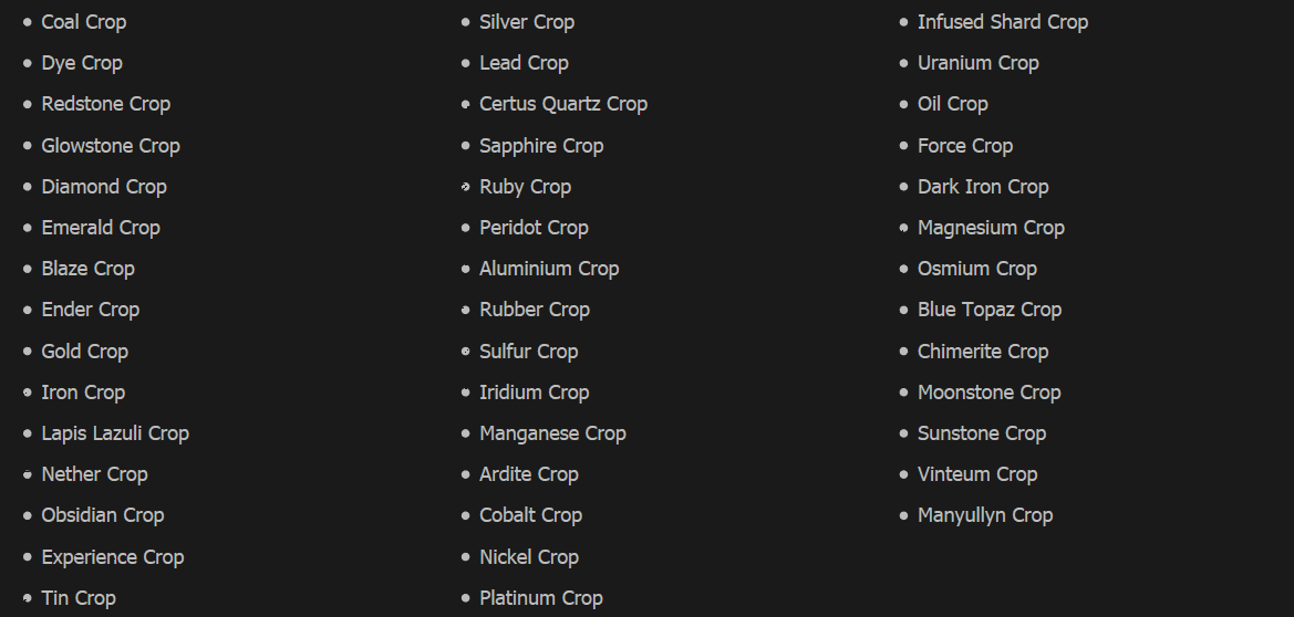 Magical Crops Mod Features 1